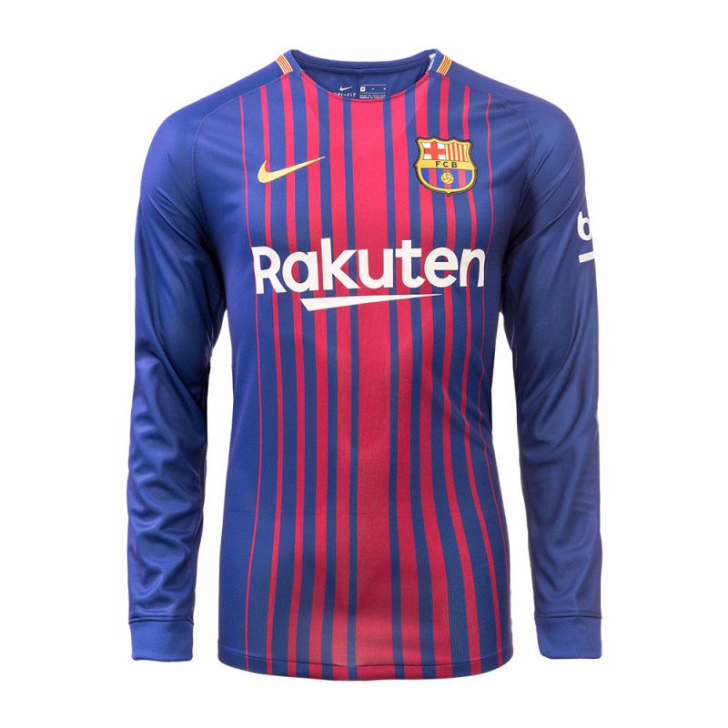 Buy FC Barcelona Home Jersey Long Sleeves 17-18 online in Pakistan