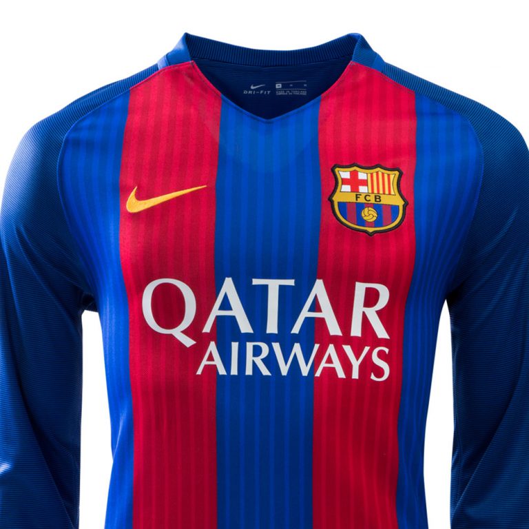 barcelona blue jersey long sleeve