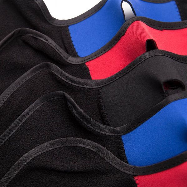 Red Sports Fleece Face Mask - Image 3