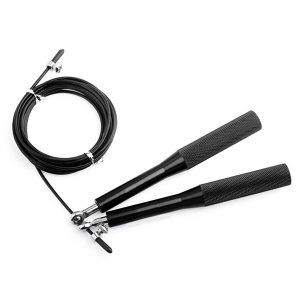 Black Metallic Speed Jump Rope