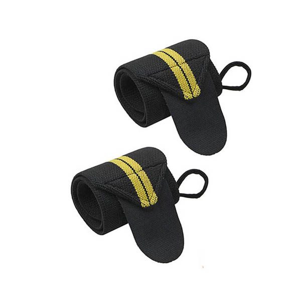 Yellow Gym Wrist Straps