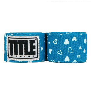 TITLE Blue Heart Printed Hand Wraps