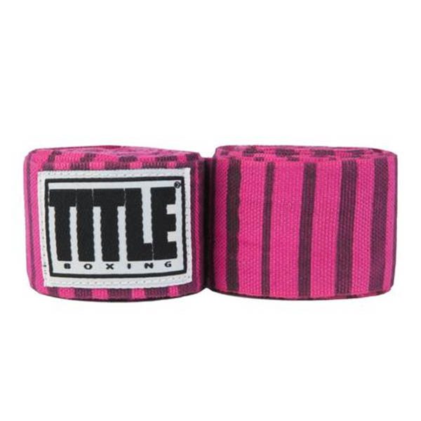 TITLE Pink Linen Printed Hand Wraps