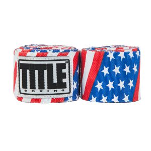 TITLE USA Flag Printed Hand Wraps