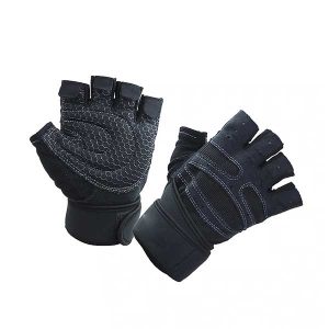 Weight Lifting Gym Gloves Black